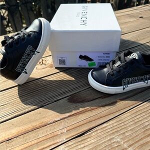 Givenchy Kids Black and White Sneakers